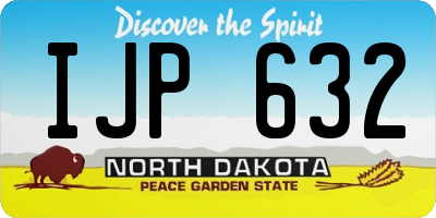 ND license plate IJP632