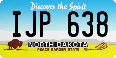 ND license plate IJP638
