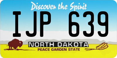 ND license plate IJP639