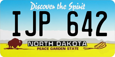 ND license plate IJP642