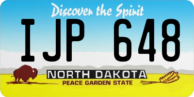 ND license plate IJP648