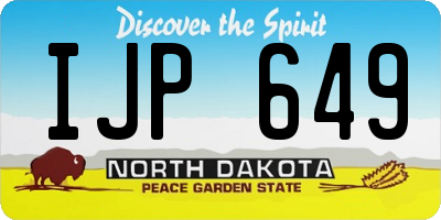 ND license plate IJP649