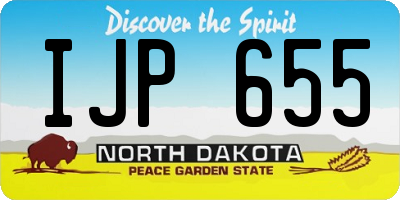 ND license plate IJP655