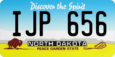 ND license plate IJP656