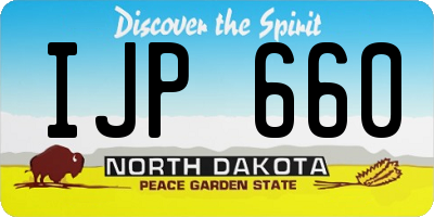 ND license plate IJP660