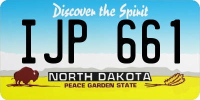 ND license plate IJP661