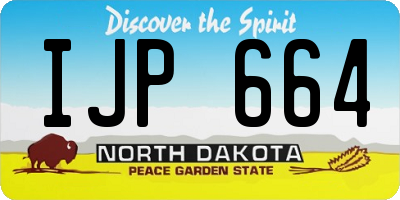 ND license plate IJP664