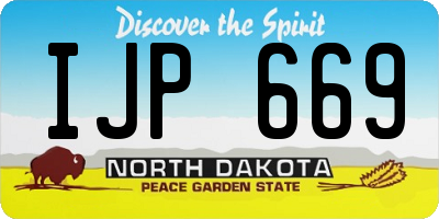 ND license plate IJP669