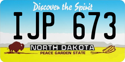 ND license plate IJP673