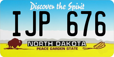 ND license plate IJP676