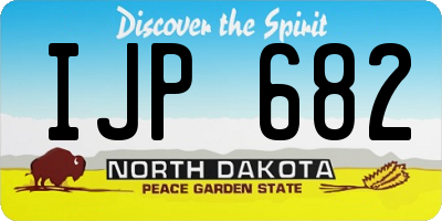 ND license plate IJP682