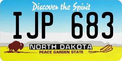 ND license plate IJP683