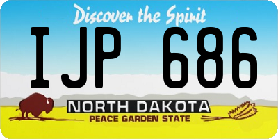 ND license plate IJP686