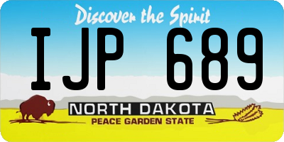 ND license plate IJP689