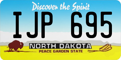 ND license plate IJP695
