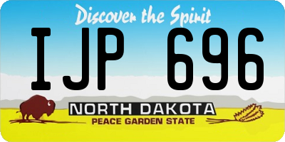 ND license plate IJP696