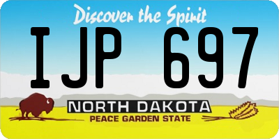 ND license plate IJP697