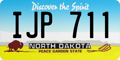 ND license plate IJP711