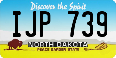 ND license plate IJP739