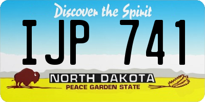 ND license plate IJP741