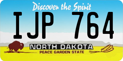 ND license plate IJP764