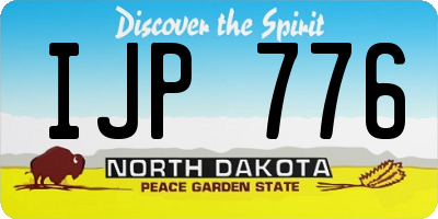 ND license plate IJP776