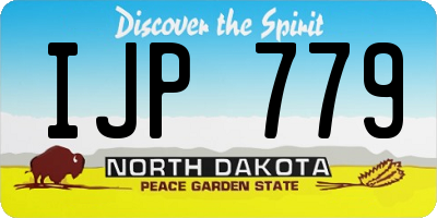 ND license plate IJP779