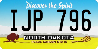 ND license plate IJP796