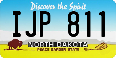 ND license plate IJP811