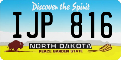 ND license plate IJP816