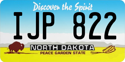 ND license plate IJP822