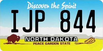 ND license plate IJP844