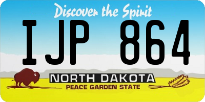 ND license plate IJP864