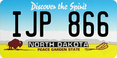 ND license plate IJP866
