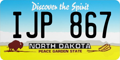 ND license plate IJP867