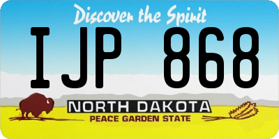 ND license plate IJP868