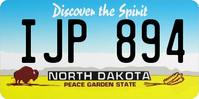 ND license plate IJP894
