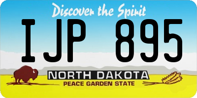 ND license plate IJP895