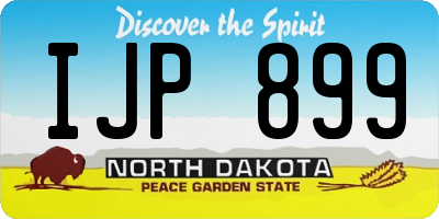 ND license plate IJP899