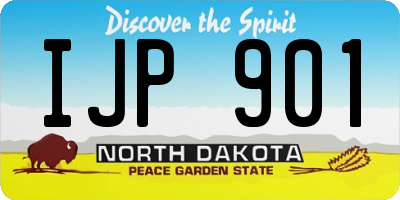 ND license plate IJP901