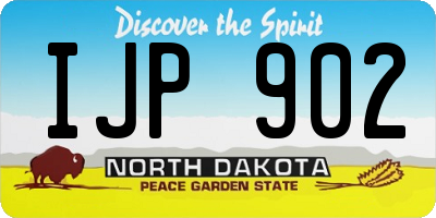 ND license plate IJP902