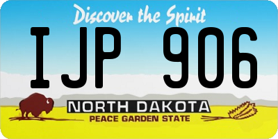 ND license plate IJP906