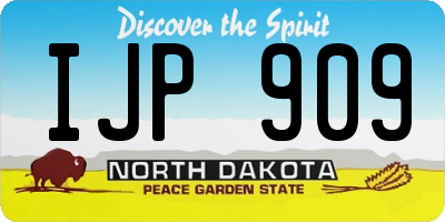 ND license plate IJP909