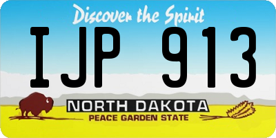 ND license plate IJP913