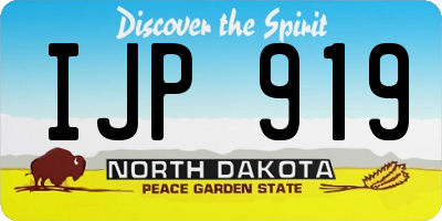 ND license plate IJP919