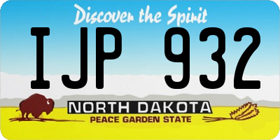 ND license plate IJP932