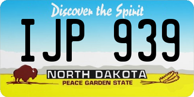 ND license plate IJP939