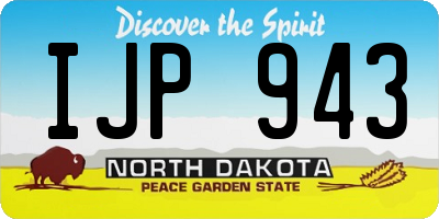 ND license plate IJP943
