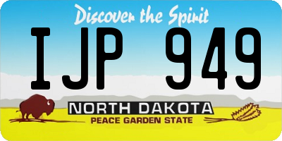 ND license plate IJP949