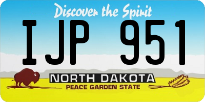 ND license plate IJP951